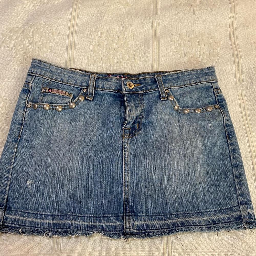 Bubble Gum USA Denim flirty Skirt size 7/8